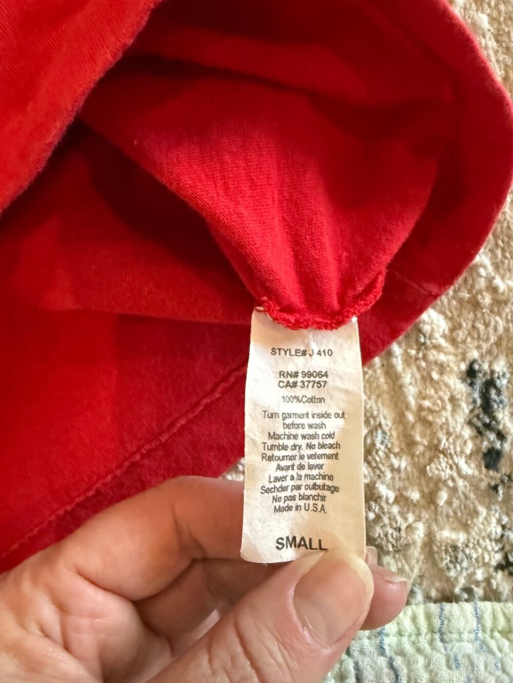 Small Red Vintage Juniors Billabong T-Shirt - Picture 4 of 4